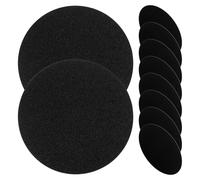 FONDOTIN Supporto Magnetico per Telefono Auto 10 Piastre in Lamiera di Ferro Adesive Ultrasottili Nere 6 Cm per Accessorio Cellulare Adesivo Forte per Installazione su Custodia