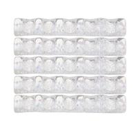 FONDOTIN Supporto per Pennelli per Unghie in Resina Trasparente Organizer con 5 Scomparti Ampi e Base Stabile Portapenne per Nail Art da Tavolo per Manicure e Disegno Professionale