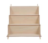 FONDOTIN Supporto Portavasi da Tavolo in Legno Massello, Set 3 Ripiani Rettangolari per Piante Grasse e Bonsai da Interno, Portafiori da Finestra Salvaspazio per Davanzali e Scrivanie