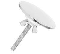 FONDOTIN Tappo Copriforo Lavandino in Acciaio Inossidabile Design Filettato Facile Installazione per Cucina e Bagno Protezione Antitrabocco