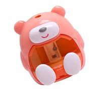 FONDOTIN Temperamatite Elettrico Automatico Batteria Design Cartoon Orso Sicuro e Pratico per Ufficio e Scuola Colori Casuali Colore Casuale Colore Casuale