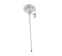 FONDOTIN Termometro Cucina con in Acciaio per Liquidi Caldi Barbecue Frittura e Bevande Resistente e Portatile con Fissaggio per Botti