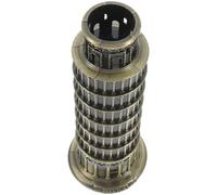 FONDOTIN Torre Pendente di Pisa Ornamento Artistico Italiano Design Classico Decorazione Resistente e Pratico in Lega di Zinco per Decorazione Casa e Ufficio