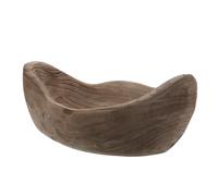 FONDOTIN Vassoio da Portata in Legno Rustico per Snack e Frutta Fruttiera Decorativa da Tavolo da Fattoria Piatto in Legno Liscio Bordi Arrotondati per Feste Tè e Colazione