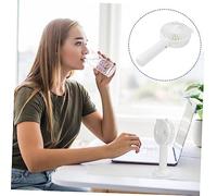 FONDOTIN Ventilatore Portatile USB Ricaricabile Compatto con Luce LED Mini Fan da Scrivania e Handheld per Uso Indoor e Outdoor Design Leggero e