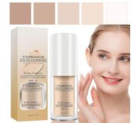 Fondotinta cambia colore, fondotinta liquido opaco, fondotinta cambia colore per pelle invecchiata, correttore nude, impermeabile, a lunga durata, per tutto il giorno, SPF15