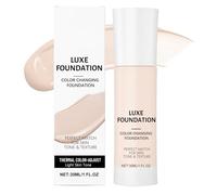 Fondotinta che cambia colore, fondotinta LUXE Foundation Face Buildable Primer, fondotintas correttore di colore a lunga durata per una pelle di bellezza toni luminosi
