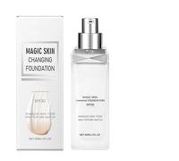 Fondotinta che cambia trucco, fondotinta liquido che cambia colore | Trucco base primer viso colore naturale - Fondotinta per trucco con base di colore naturale per donne, anziane, mamme