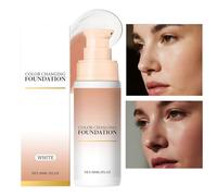 Fondotinta Colorante Bianco,Correttore Idratante 30ml,Trucco A Cambiamento Di Colore - Per Adulti e Ragazze Correzione del Pelle Sensibile per Matrimonio Fotografia Viaggio Festival e Palcoscenico