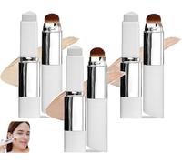 Fondotinta coreano in stick che cambia colore con testina a pennello - V White Cover Cream per una copertura da piena a media, per tutti i tipi di pelle, base per il trucco non grassa (3pcs)