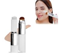 Fondotinta coreano in stick che cambia colore con testina a pennello - V White Cover Cream per una copertura da piena a media, per tutti i tipi di pelle, base per il trucco non grassa (Scuro)