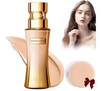 Fondotinta Correttore Idratante, Fondotinta Liquido Cover Cream Flawless Full Coverage, Fondotinta Idratante A Lunga Tenuta E Waterproof Per Tutti I Tipi Di Pelle (Avorio)