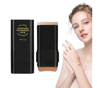 Fondotinta in stick - 15 g, fondotintta idratante per donna, correttore in crema levigante | Fondotinta in stick a doppia testa a lunga tenuta, primer viso effetto naturale leggero per la bellezza