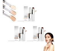 Fondotinta in stick 2 in 1 con regolazione del colore, autoregolante for adattarsi al tono della pelle, idratante e leggero, trucco liscio e non appiccicoso.