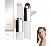 Fondotinta in stick cangiante, V White Stick Foundation, coprenza da alta a media, effetto naturale, facile da applicare, uniforma il tono della pelle, correttore idratante