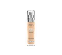 Fondotinta liquido L'Oreal Paris True Match, cura della pelle infuso con acido ialuronico, SPF 17, disponibile in 40 tonalità, sottotono caldo 3D/3W, 30 ml