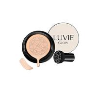Fondotinta Luvie Glow Cushion, Crema Cc a Cuscino d'Aria Mushroom Head, Idratante a Lunga Tenuta, Uniformante, Fondotinta Correttore per il Viso