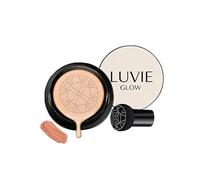 Fondotinta Luvie Glow Cushion, Crema Cc a Cuscino d'Aria Mushroom Head, Idratante a Lunga Tenuta, Uniformante, Fondotinta Correttore per il Viso