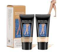 Fondotinta per Gambe e Corpo, Trucco per Gambe Impermeabile, Trucco per Coprire i Tatuaggi, Copri Cicatrici da Tatuaggio Waterproof per Gambe e Corpo, Fondotinta Coprente(Marrone chiaro + medio)