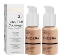 Fondotinta PHOERA, Fondotinta liquido opaco PHOERA, Trucco PHOERA per donna, Fondotinta PHOERA Correttore a copertura totale (2pcs- 103- Warm peach, 30 g (confezione da 1))