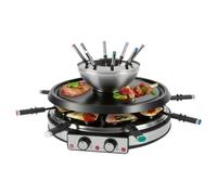 Fondue ProfiCook PC-RG/FD acciaio inox 8 persone antiaderente rotondo
