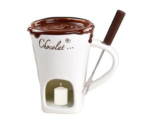 Fondue,Resistente Alle Alte Temperature Portatile Antiaderente | con Forchetta per la di Scioglimento del Cioccolato - per Intingere Formaggio Burro Bevanda Cena Matrimonio Festa Compleanno Festival