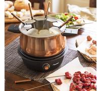 Fondue Set 8x Forcelle Pentole Lavastoviglie Temperatura Regolabile Rame Design