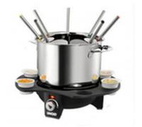 Fondue UNOLD 48645 1,5 L 1000W 8 persone acciaio inox termostato