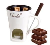 Fonduta Di Cioccolato Personale - In Ceramica Da 130 Ml, Portacandele, Bicchiere Creativo Per Fondue, Facile Pulizia | Carina Per Fondute Al Cioccolato Per Gli Amanti Di Dolci Al Caramello