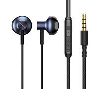 Fone De Ouvido Com Fio Baseus Encok 3,5 mm H19 Preto Ngh19-01