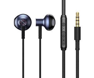Fone De Ouvido Com Fio Baseus Encok 3,5 mm H19 Preto Ngh19-01