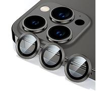 fonefunshop Compatibile con iPhone 13 Pro/13 Pro Max - Un set di 3 pellicole protettive in vetro nero
