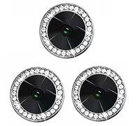 fonefunshop Compatibile con iPhone 14 Pro/14 Pro Max - Un set di 3 protezioni per lenti in vetro argento