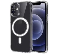fonefunshop Compatibile con iPhone 15 Plus Custodia antiurto trasparente magnetica