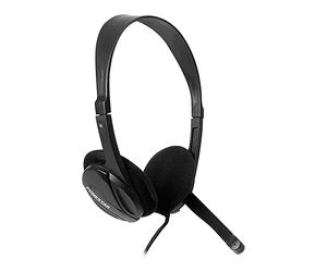 FONESTAR HOME-35 - Microfono integrato, Controllo volume, Cavo 1,8 m CUFFIE, Nero