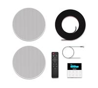 Fonstar KS-WALL Kit amplificatore da parete e 2 altoparlanti da soffitto Bluetooth/USB/FM/AUX