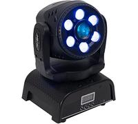 FONESTAR Testa mobile Spot Wash LED DMX RGBW+W Nero Illuminazione Spotlight
