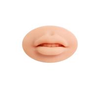 FonFou 1/2/5 Pezzi Microblading Riutilizzabile in Silicone Pratica Pelle for Labbra Blocco Solido Europeo for Formazione for Principianti Strumento di Trucco Permanente(Dark 1pc)