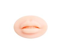 FonFou 1/2/5 Pezzi Microblading Riutilizzabile in Silicone Pratica Pelle for Labbra Blocco Solido Europeo for Formazione for Principianti Strumento di Trucco Permanente(Light 2pcs)