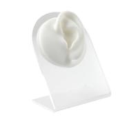 FonFou 1PC Modello di Orecchio in Silicone Pratica del Tatuaggio Parte Corpo Display Viso Labbra Denti Lingua Piercing Gioielli con Supporto in Acrilico