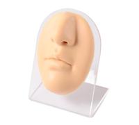 FonFou 1PC Modello di Orecchio in Silicone Pratica del Tatuaggio Parte Corpo Display Viso Labbra Denti Lingua Piercing Gioielli con Supporto in Acrilico