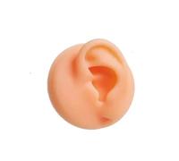 FonFou 1pc Silicone Orecchio Naso Bocca Lingua Modello Pratica del Tatuaggio Strumenti for Piercing Orecchino Stud Accessori for Esposizione di Gioielli for Il Corpo(Left Ear)