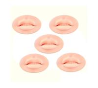 FonFou 2/3/5 Pezzi 3D Cuscinetti for Pratica sulla Pelle delle Labbra in Silicone Riutilizzabili Microblading for Principianti PMU E Formazione sul Trucco Permanente(5Pcs)