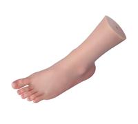 FonFou Manichino Femminile in Materiale Siliconico Realistico Modello for Piede A Mano for Esposizione di Gioielli d'Arte(Left Foot,Type B Color 2)