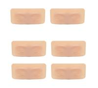 FonFou Pratica del Tatuaggio Pelle Sopracciglio Eyeline Modello 3D Trucco Permanente Silicone Falso Microblading Forniture for Principianti E Artisti(6pcs)