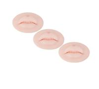 FonFou Pratica for Labbra Dimensionali 5D Pelle Microblading Trucco Permanente Pellicola Morbida Silicone PMU Stampo for Strumento for Forniture for Tatuaggi for Principianti(Light skin-3pcs)