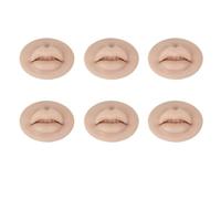 FonFou Pratica for Labbra Dimensionali 5D Pelle Microblading Trucco Permanente Pellicola Morbida Silicone PMU Stampo for Strumento for Forniture for Tatuaggi for Principianti(Brown skin-6pcs)