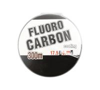 FONGKNOX 300 m Fluorocarbon Fishing Line Leader 100% Fluorocarbon Strong Tension & Smooth High Sensitive Anti Knotting Anti-Curl Freshwater Saltwater Fishing Line Dia 0,4 mm 38,58LB/17,5 kg