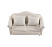 FONGKNOX Divano casa delle bambole, mobili da divano in miniatura con cuscino, sedia d'accento in scala 1/12 per mini mobili della casa, divano imbottito, accessori per la casa delle bambole