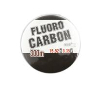FONGKNOX Fischangel 300M Fluorocarbon Fishing Line 100% Fluorocarbon Strong Tension & Smooth High Sensitive Anti Knotting Anti-Curl Freshwater Saltwater Fishing Line 0,35 mm 34,2LB/15,5 kg (1 pezzo)